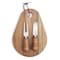 Final Touch Final Touch 7 in. L X 7.5 in. W X 1.6 in. Acacia Wood Cheese Board with Slicer FTA7081 - alternate 5
